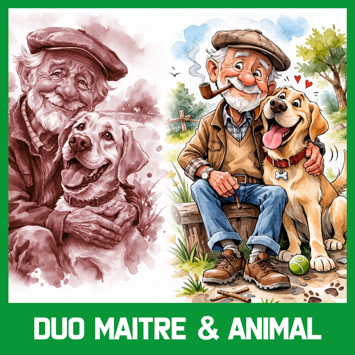 Duo maitre & animal