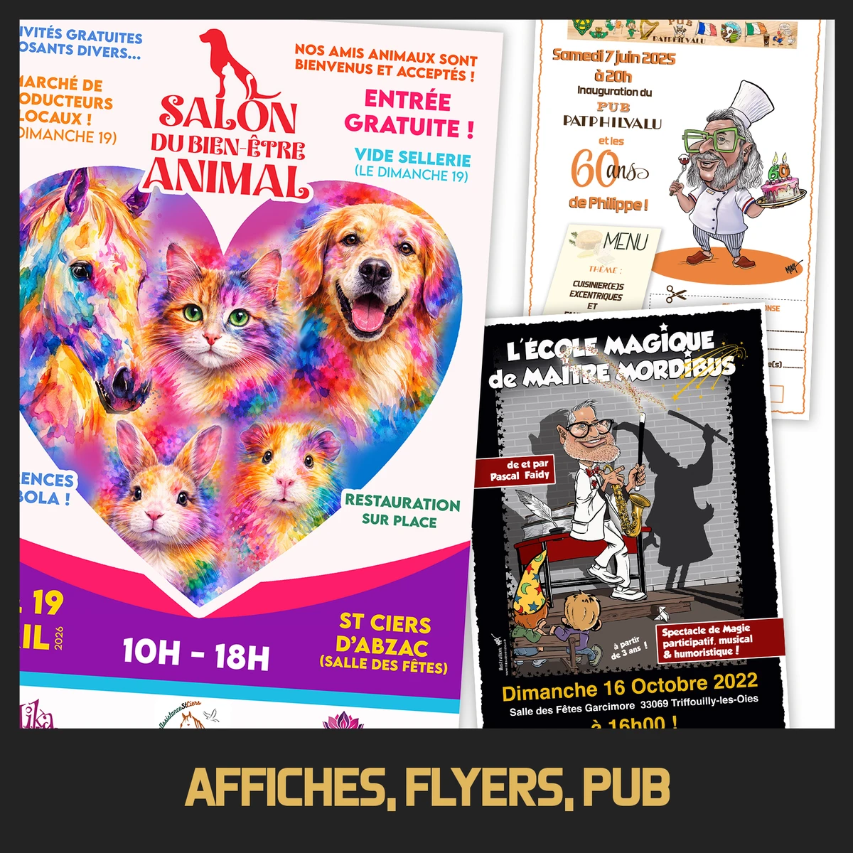 Affiches Flyers Pub