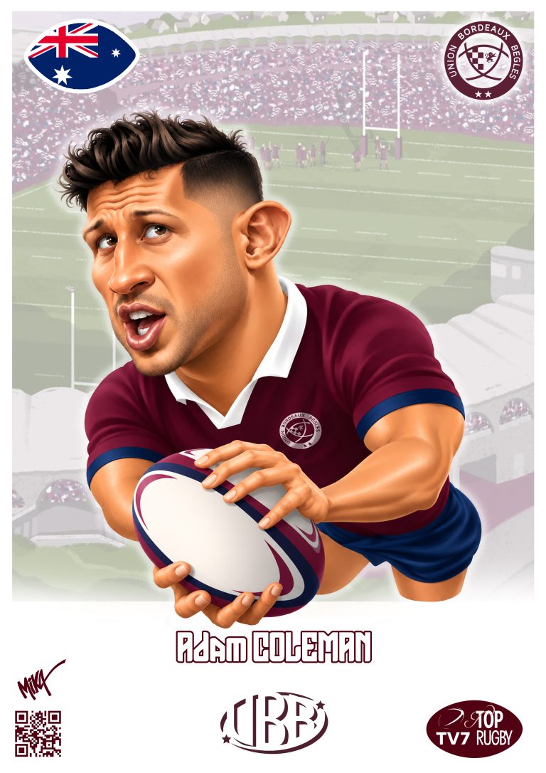 Caricature de Adam Coleman par Mika