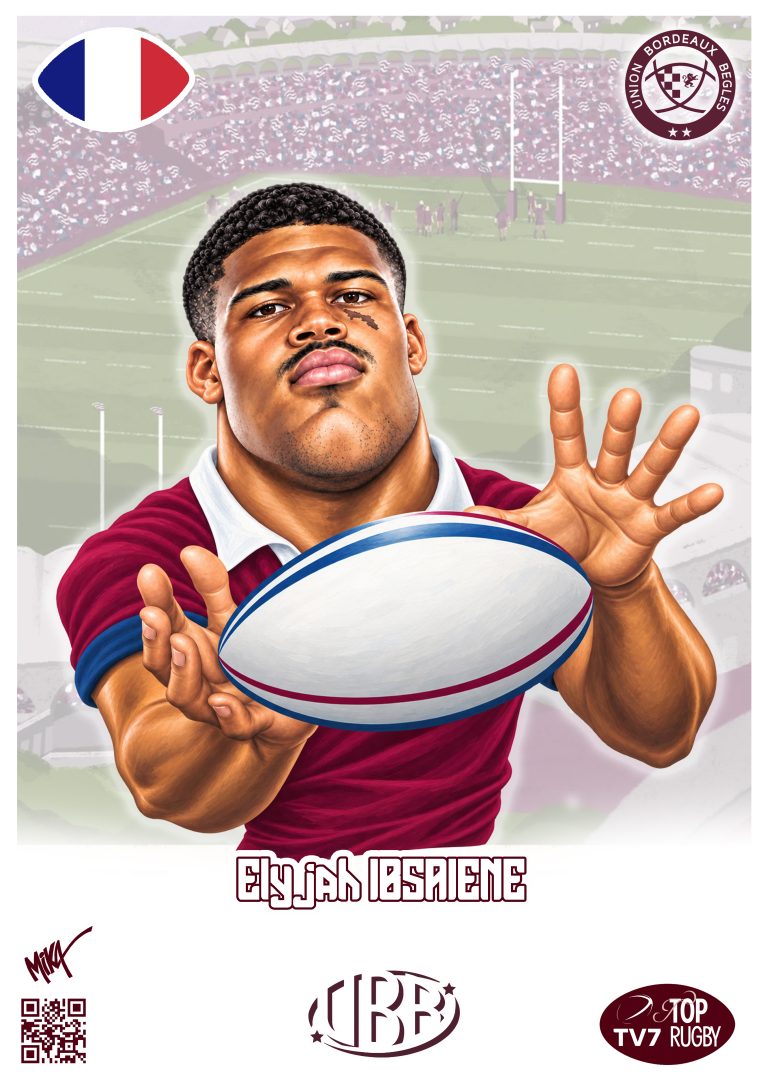 Caricature de Elyjah Ibsaiene par Mika