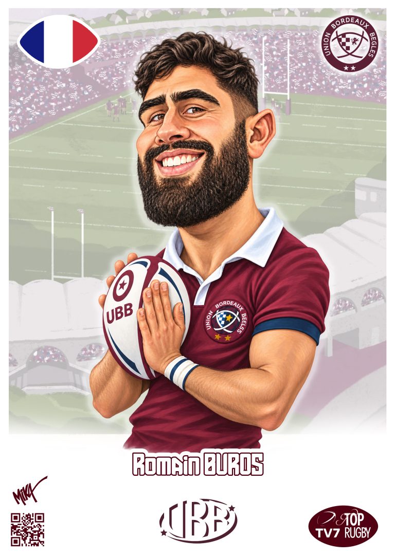 Caricature de Romain Buros par Mika