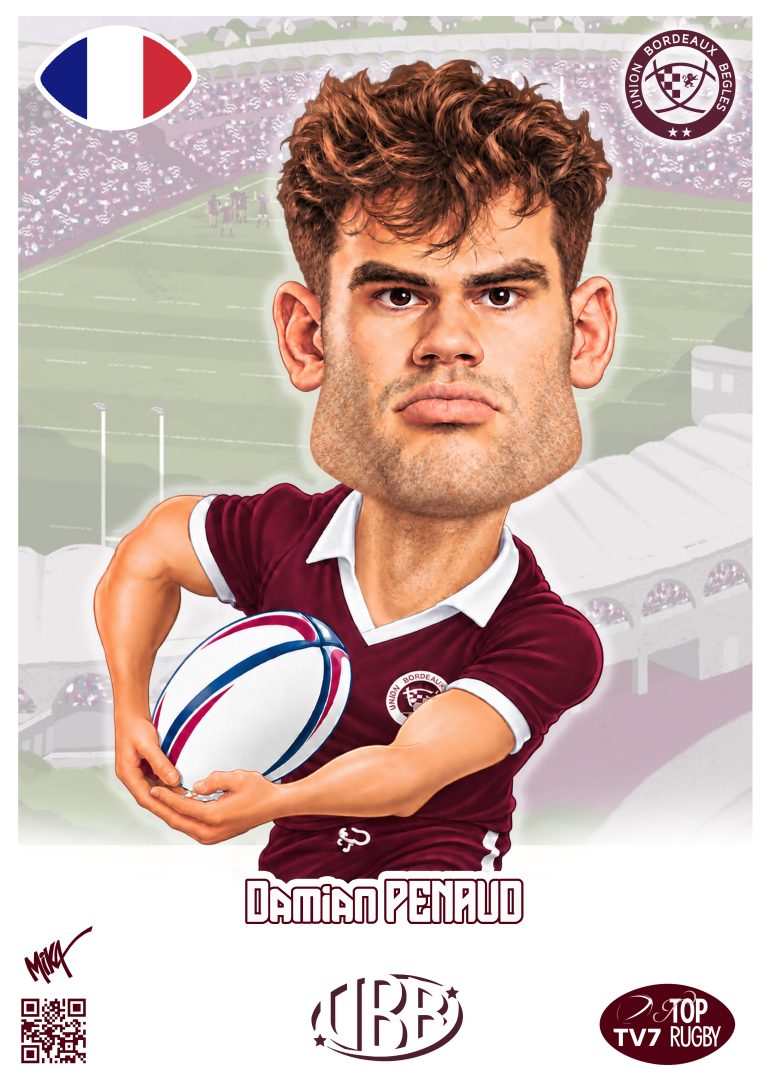 Caricature de Damian Penaud par Mika
