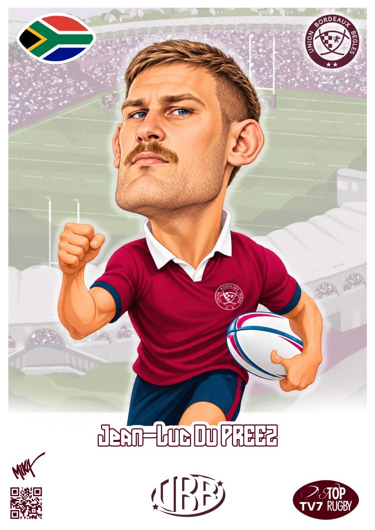 Caricature de Jean-Luc du Preez par Mika